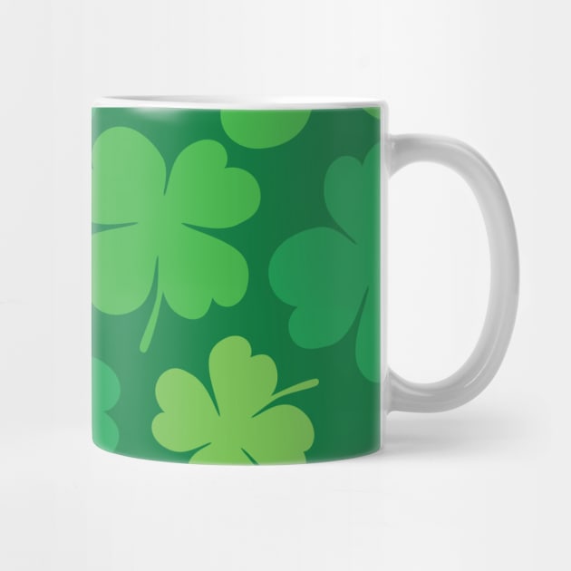 Lucky 4 Leaf Clover Pattern by designminds1